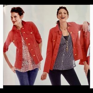 Cabi orange fitted jacket